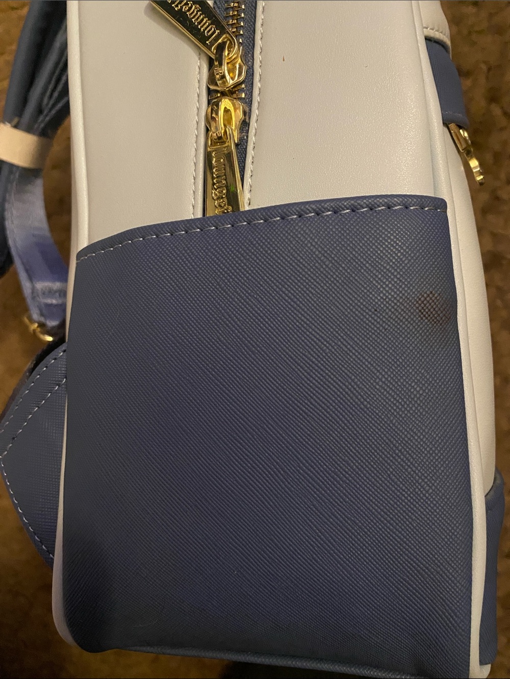 Loungefly x Walt Disney World White & Blue Mini Backpack - Picture 2 of 6